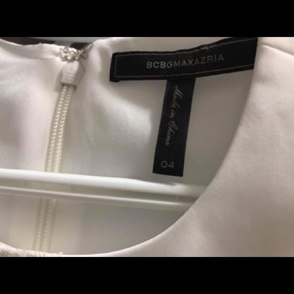 BCBG White Ruffle Dress - Picture 5 of 6